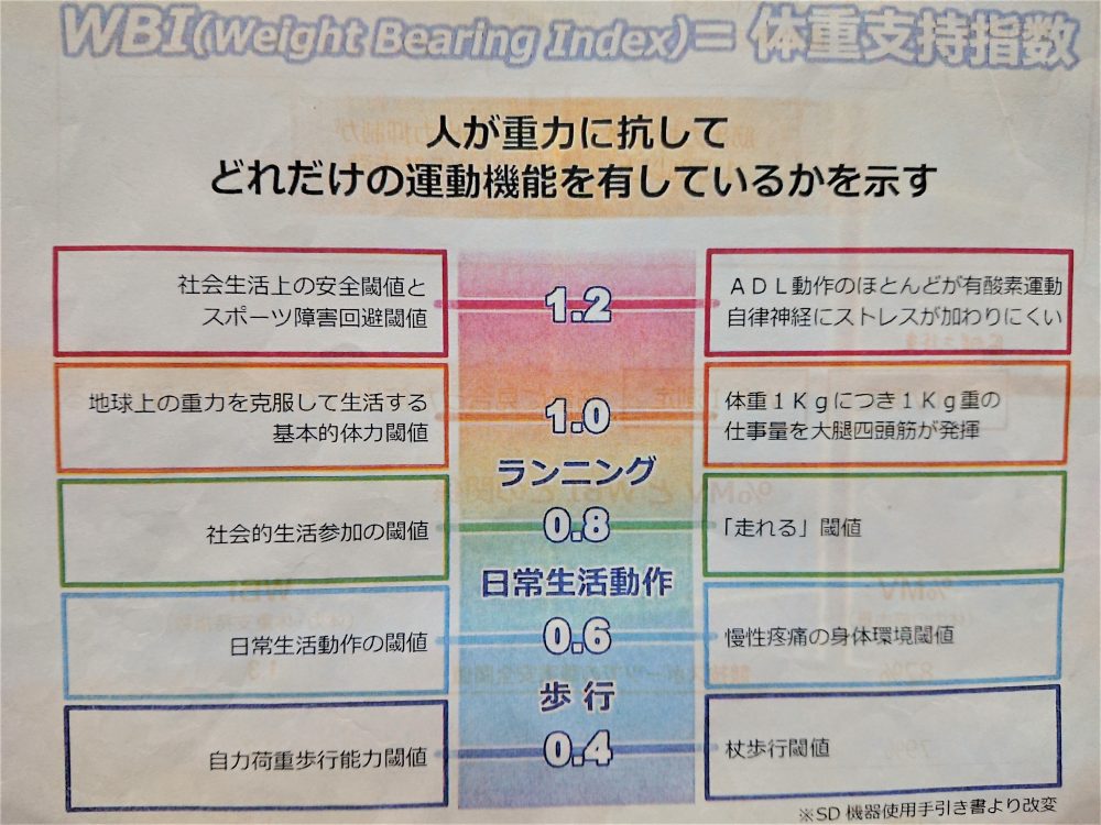 WBI 体重支持指数